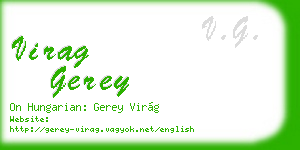 virag gerey business card